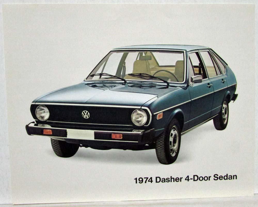 1974 VW Dasher 4-Door Sedan Spec Sheet