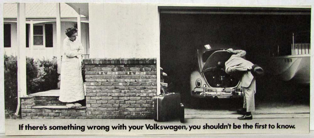 1969 VW If Something is Wrong with Your Volkswagen Sales Folder