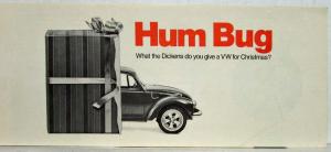 1970 VW Hum Bug What the Dickens Christmas Sales Folder