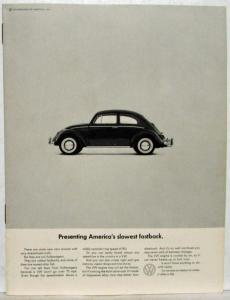 1965 VW Presenting Americas Slowest Fastback Sales Brochure