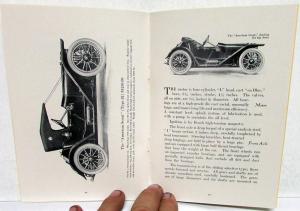 1912 The American Motors Underslung Dealer Brochure Traveler Roadster Scout