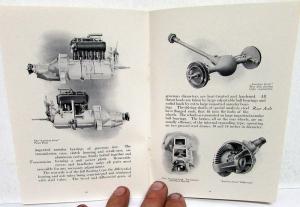 1912 The American Motors Underslung Dealer Brochure Traveler Roadster Scout