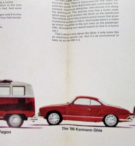 1966 VW There is Something New in Our Old Line and Vice Versa Sales Brochure
