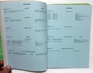 1968 Studebaker Dealer Parts & Accessories Price List Book F Original Car Truck