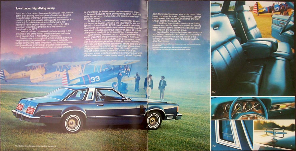 NEW OLD STOCK FORD 1979 Vintage Original Thunderbird Sales Brochure