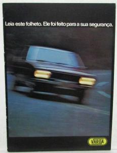 1965-1975 Varga Brakes Sales Brochure - Portuguese Text for Brazilian Market