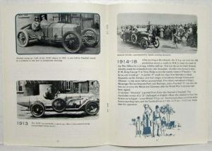 1903-1938 Vauxhall 35th Anniversary Veteran Vintage & Historic Cars Booklet