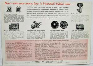 1947-1948? Vauxhall Sales Brochure - Australian Market