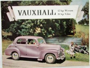 1951-1952 Vauxhall Wyvern & Velox Sales Brochure - Australian Market