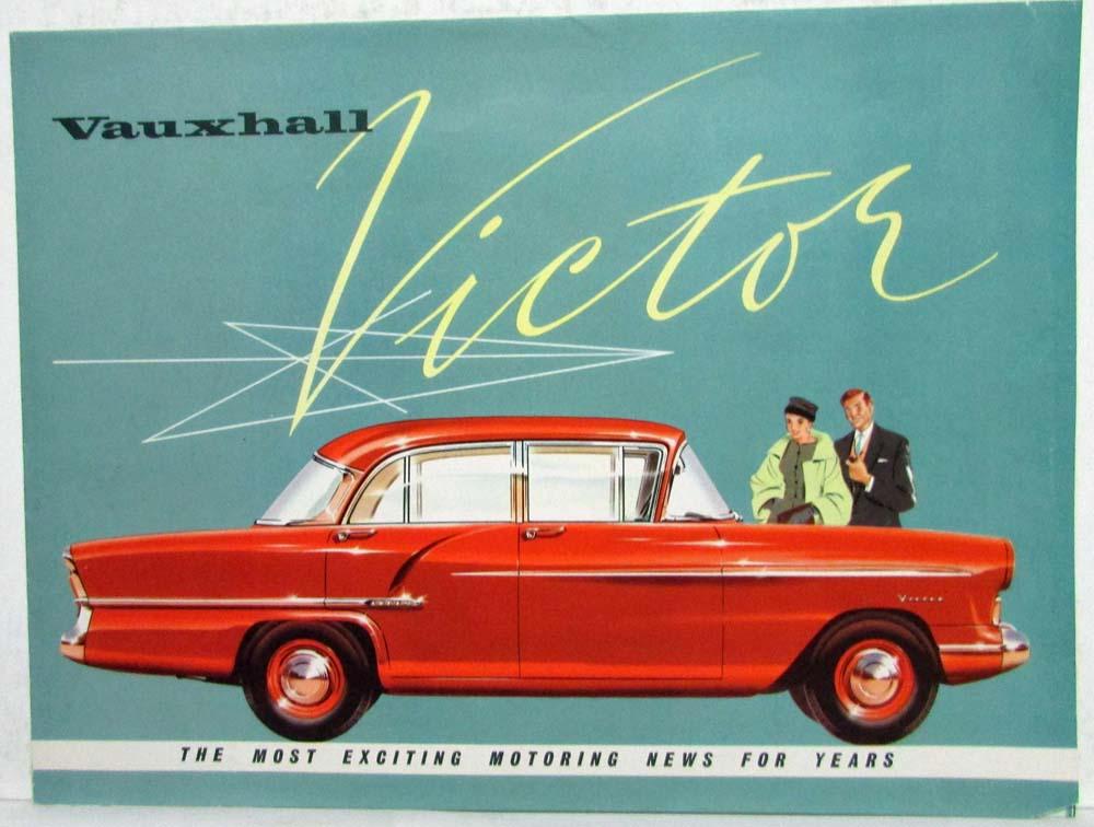 1957 Vauxhall Victor Most Exciting News for Years Sales Folder