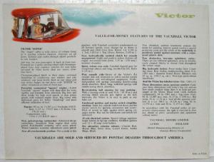 1957 Vauxhall Victor Most Exciting News for Years Sales Folder