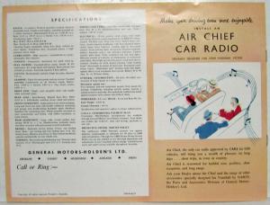 1958 Vauxhall Victor Salute Sales Brochure - Australian Market