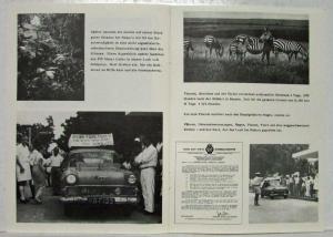 1959-1960 Vauxhall Africa East-West Coast in 10 Days Sales Brochure -German Text