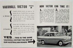 1960 Vauxhall People Talking About Victor Series 2 Sales Folder - Australian Mkt