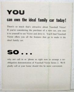 1960 Vauxhall People Talking About Victor Series 2 Sales Folder - Australian Mkt