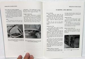 1955-1959 Jaguar 2.4 Litre Car Owners Manual Care & Operation Instructions Specs