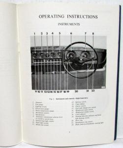 1965 Jaguar 4.2 Mark 10 Owners Manual Care & Operation Instructions Orig Rare