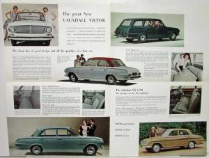 1962 Superlative New Vauxhalls Victor VX4/90 Velox Cresta Sales Folder