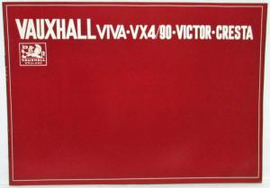 1961-1964 Vauxhall Viva VX4/90 Victor Cresta Sales Brochure - Japanese Text