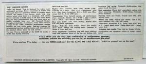1964 Vauxhall Viva New GMH Small Car Sales Folder - Australian Market