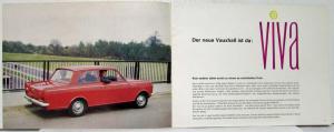 1964 Vauxhall Viva Sales Brochure - German Text