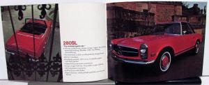 1968 Mercedes-Benz Dealer Sales Brochure 220 230 250 280S SE SL 300SEL 600