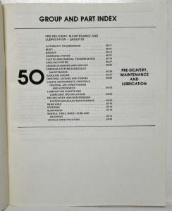 1980 Ford Car Pre-Delivery Maintenance Lubrication Emissions Service Shop Manual