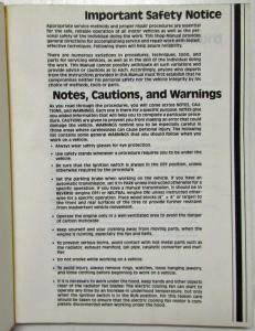1989 Lincoln Continental Body Chassis Elec Powertrain Service Shop Repair Manual