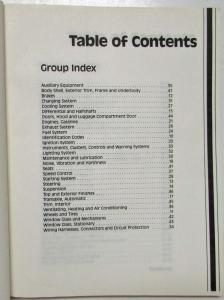 1989 Lincoln Continental Body Chassis Elec Powertrain Service Shop Repair Manual