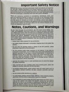 1990 Lincoln Continental Body Chassis Elec Powertrain Service Shop Repair Manual