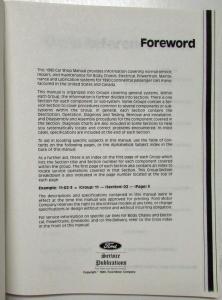 1990 Lincoln Continental Body Chassis Elec Powertrain Service Shop Repair Manual