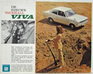 1966-1967 Vauxhall Viva Sales Brochure - Dutch Text