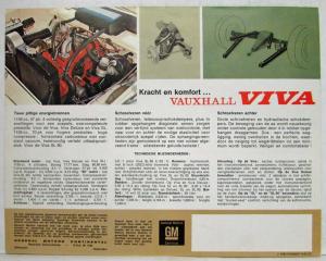 1966-1967 Vauxhall Viva Sales Brochure - Dutch Text