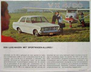 1967 Vauxhall Victor 101 Keuze Uit 6 Versies Sales Brochure - Dutch Text