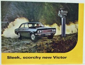 1968 Vauxhall Sleek and Scorchy New Victor Yellow Cover Sales Brochure