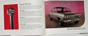1968 Vauxhall Sleek and Scorchy New Victor Red Cover Sales Brochure