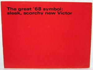 1968 Vauxhall Sleek and Scorchy New Victor Red Cover Sales Brochure