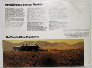 1969 Vauxhall Flaunting a Fastback The Sporting Estate Sales Brochure