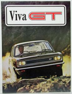 1968 1969 1970 Vauxhall Viva GT Spec Sheet - English & Afrikaans Text