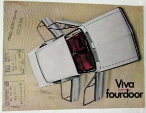 1970 Vauxhall Viva Fourdoor Sales Folder from Turin Auto Show