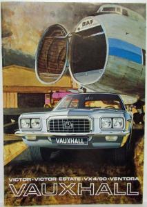 1972 Vauxhall Full Line Sales Brochure with Spec Folder - French Text