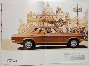 1972 Vauxhall Full Line Sales Brochure with Spec Folder - French Text