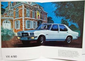 1972 Vauxhall Full Line Sales Brochure with Spec Folder - French Text