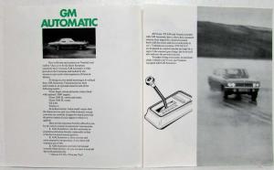 1972 Vauxhall GM Automatic for Victor VX4/90 and Ventora 2 Sales Folder