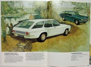 1972 Vauxhall 1800 2300SL Estate Sales Brochure - German Text