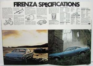 1972 Vauxhall Firenza Sales Brochure
