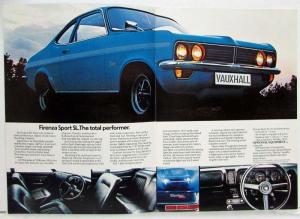 1973 Vauxhall Firenza Sport SL 1800 1256 Sales Brochure