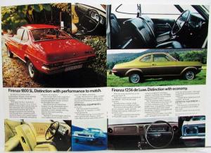 1973 Vauxhall Firenza Sport SL 1800 1256 Sales Brochure