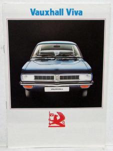 1973 Vauxhall Viva Sales Brochure with Spec Sheet - French Text