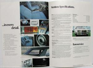 1973 Vauxhall Ventora in front of Europa Hotel Sales Brochure - UK Market